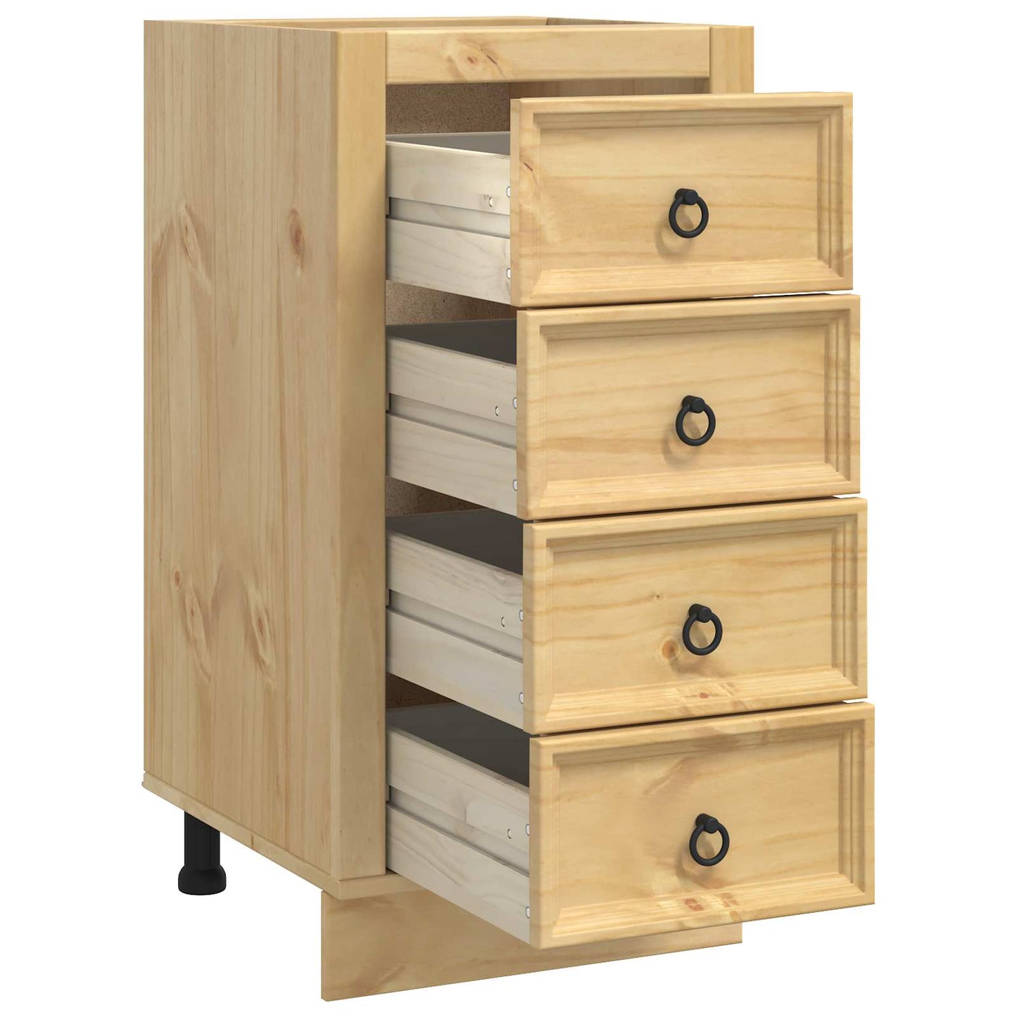 vidaXL Cabinet SKI Honey Brown 40 x 46 x 81 cm Solid Pine Wood