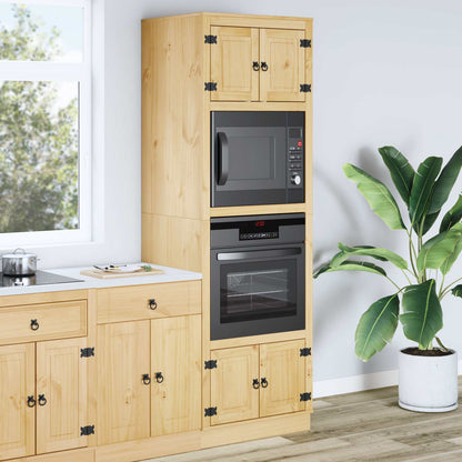 vidaXL Cabinet SKI Honey Brown 66 x 58 x 207 cm Solid Pine Wood