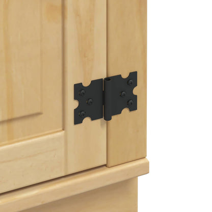 vidaXL Cabinet with Shelf Honey 80 x 80 x 81.5 cm Solid Pine Wood