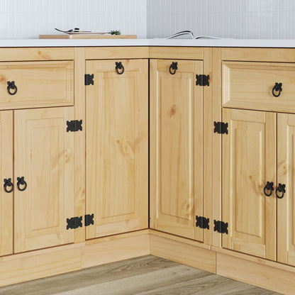 vidaXL Cabinet with Shelf Honey 80 x 80 x 81.5 cm Solid Pine Wood