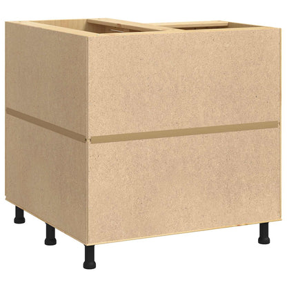 vidaXL Cabinet with Shelf Honey 80 x 80 x 81.5 cm Solid Pine Wood