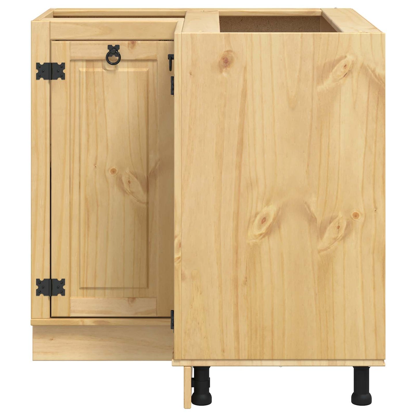 vidaXL Cabinet with Shelf Honey 80 x 80 x 81.5 cm Solid Pine Wood