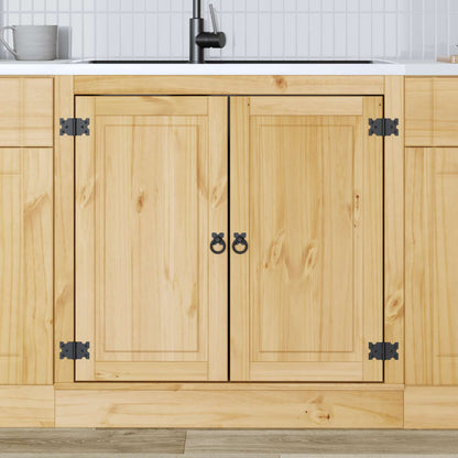 vidaXL Cabinet SKI Honey Brown 80 x 46 x 81 cm Solid Pine Wood