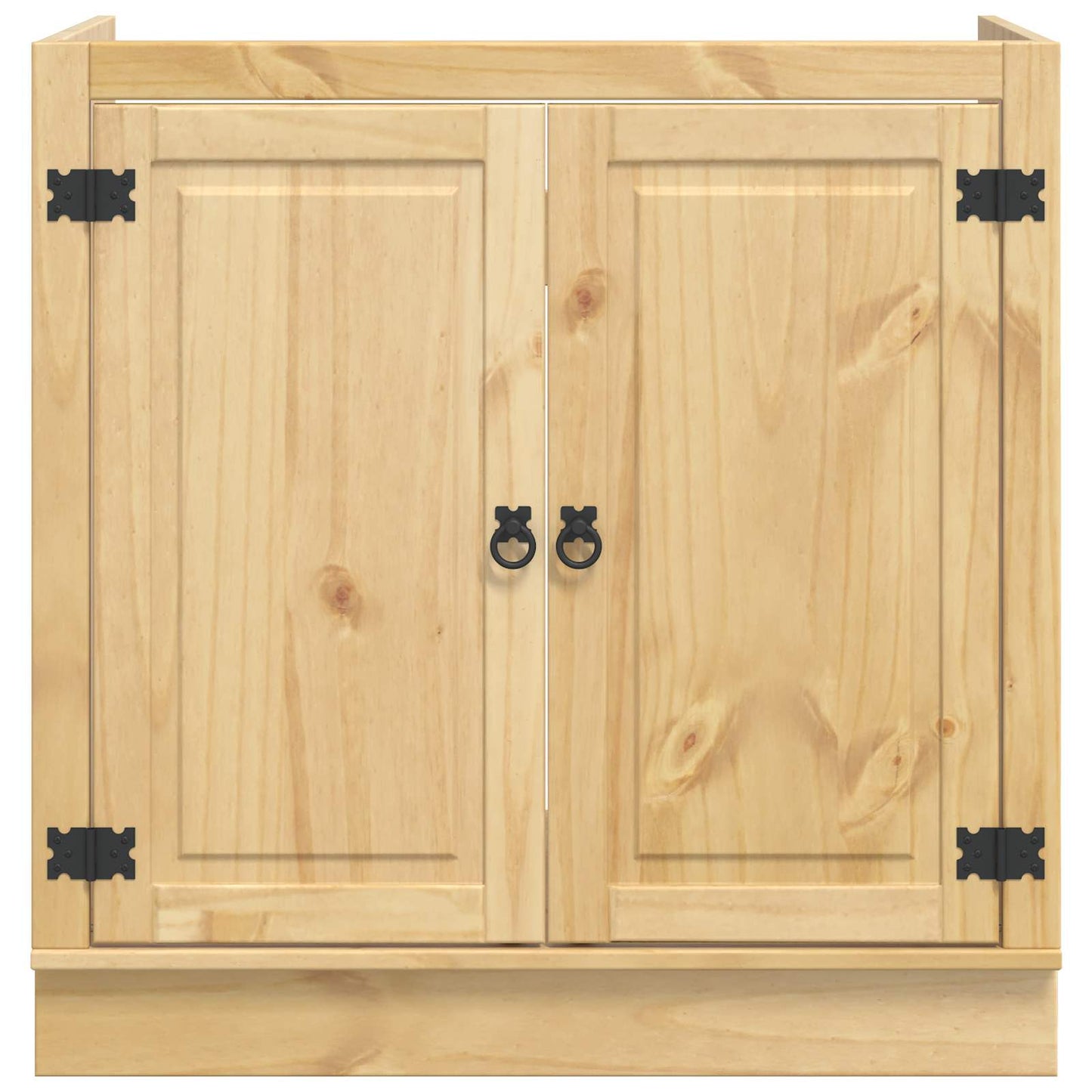 vidaXL Cabinet SKI Honey Brown 80 x 46 x 81 cm Solid Pine Wood