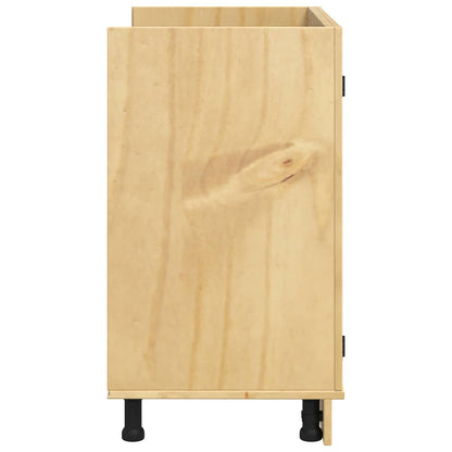 vidaXL Cabinet SKI Honey Brown 80 x 46 x 81 cm Solid Pine Wood
