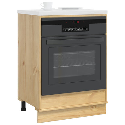 vidaXL Cabinet SKI Honey Brown 60 x 46 x 81 cm Solid Pine Wood