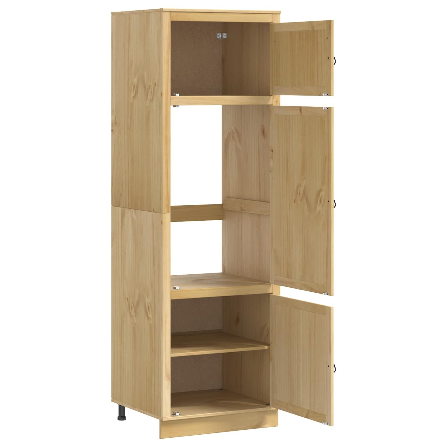 vidaXL Cabinet SKI Honey Brown 66 x 58 x 207 cm Solid Pine Wood