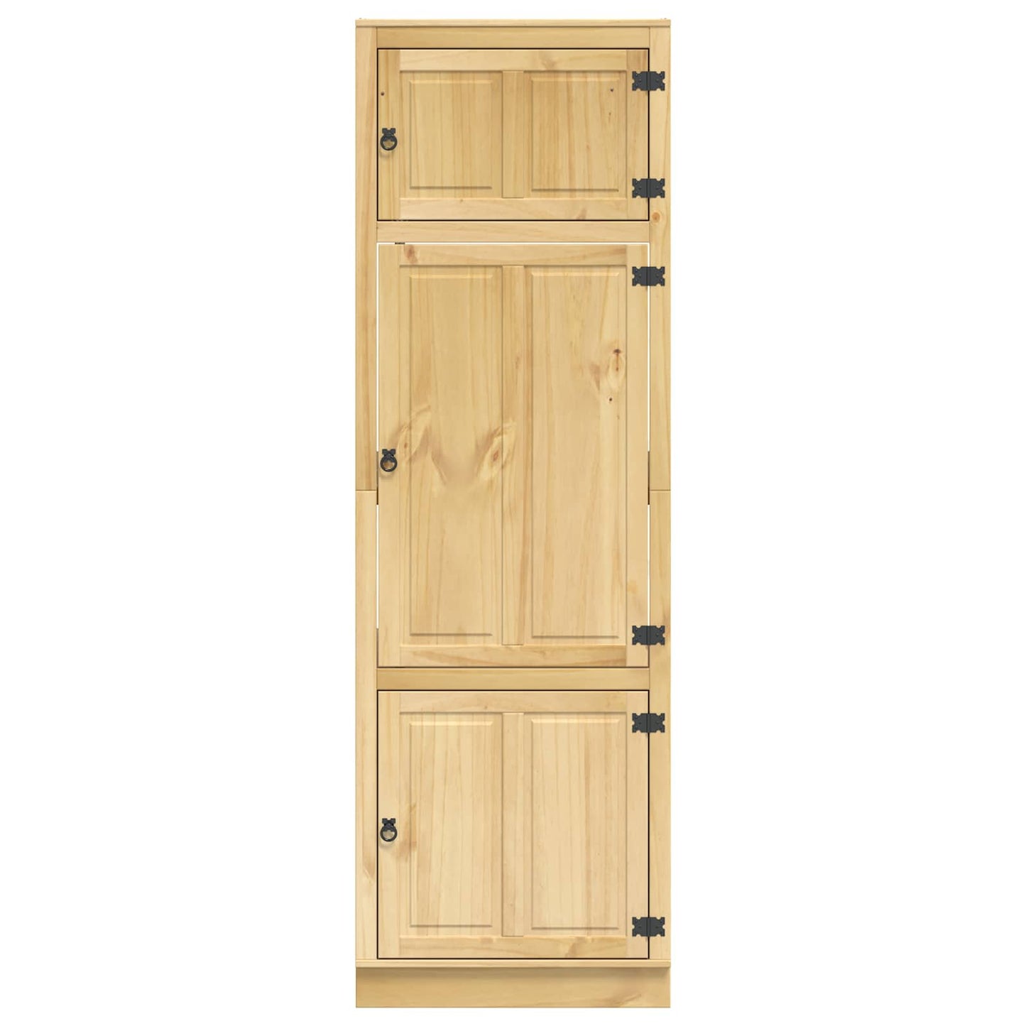 vidaXL Cabinet SKI Honey Brown 66 x 58 x 207 cm Solid Pine Wood