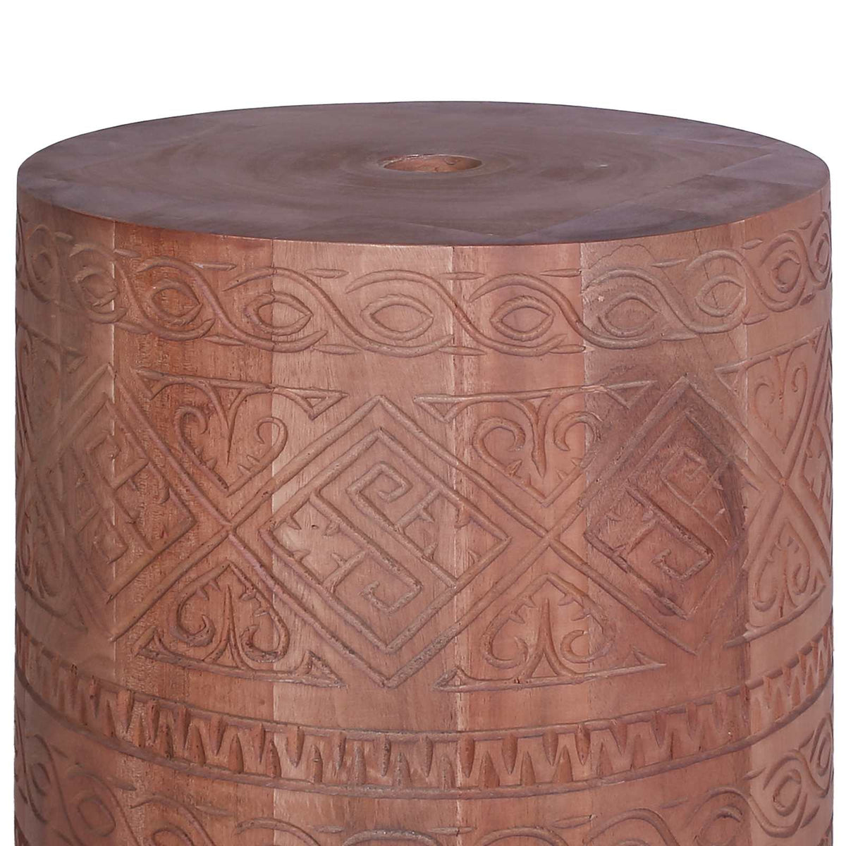 vidaXL Parasol Base 28.05 kg Natural Solid Wood Cylindrical
