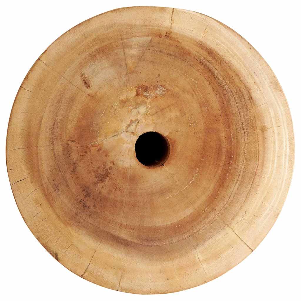 vidaXL Parasol Base Natural Ø34 x 40 cm Solid Wood