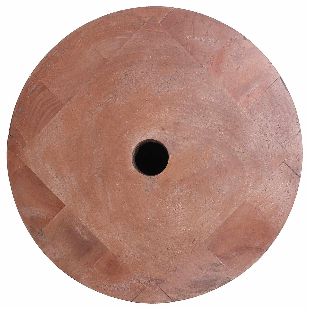 vidaXL Parasol Base 28.05 kg Natural Solid Wood Cylindrical