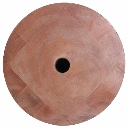 vidaXL Parasol Base 28.05 kg Natural Solid Wood Cylindrical