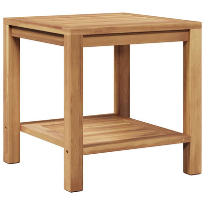 vidaXL Coffee Table with Storage Brown 45 x 45 x 45 cm Solid Teak Wood