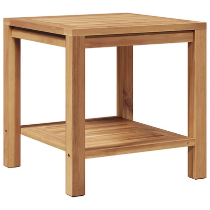vidaXL Coffee Table with Storage Brown 45 x 45 x 45 cm Solid Teak Wood