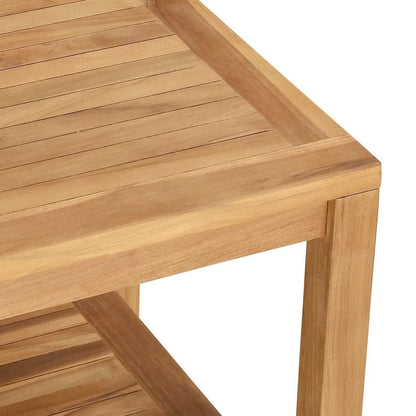 vidaXL Coffee Table with Storage Brown 60 x 60 x 45 cm Solid Teak Wood