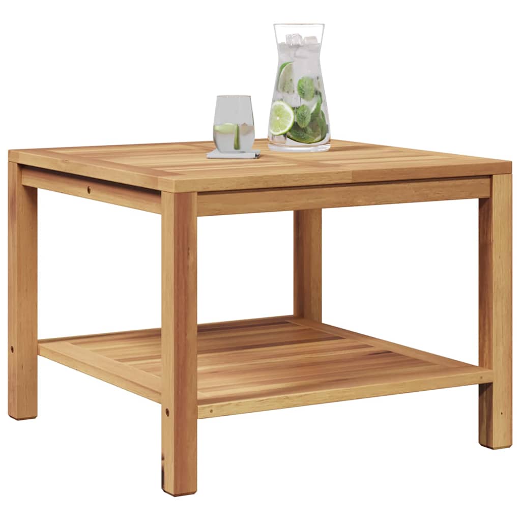 vidaXL Coffee Table with Storage Brown 60 x 60 x 45 cm Solid Teak Wood