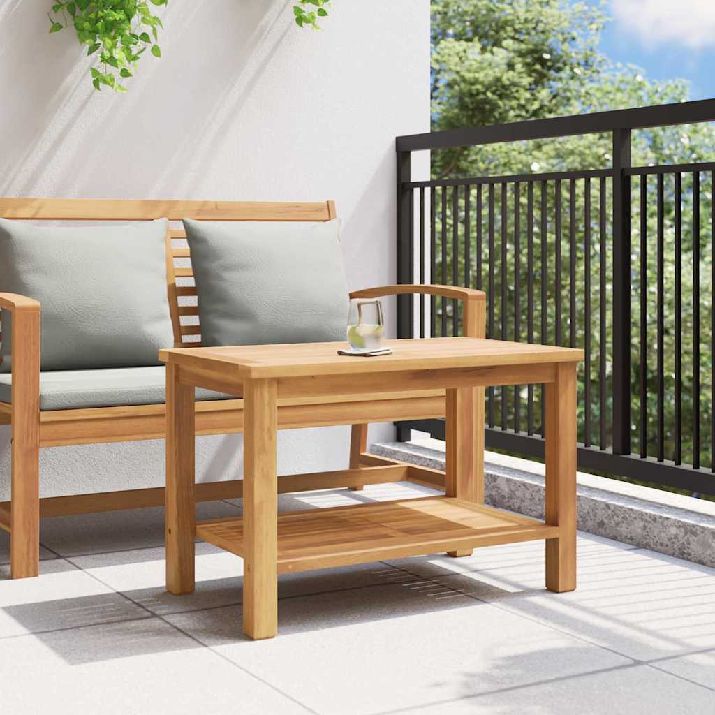 vidaXL Coffee Table with Storage Brown 70 x 40 x 45 cm Solid Teak Wood