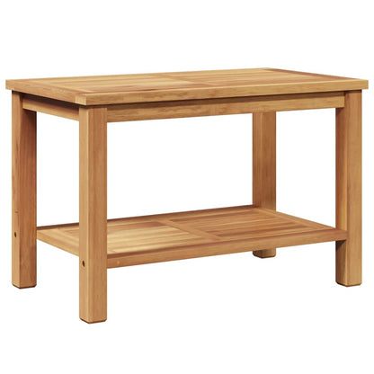 vidaXL Coffee Table with Storage Brown 70 x 40 x 45 cm Solid Teak Wood