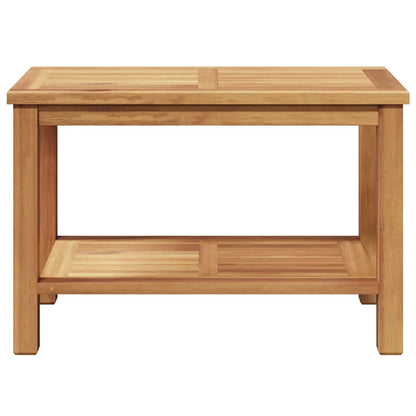 vidaXL Coffee Table with Storage Brown 70 x 40 x 45 cm Solid Teak Wood