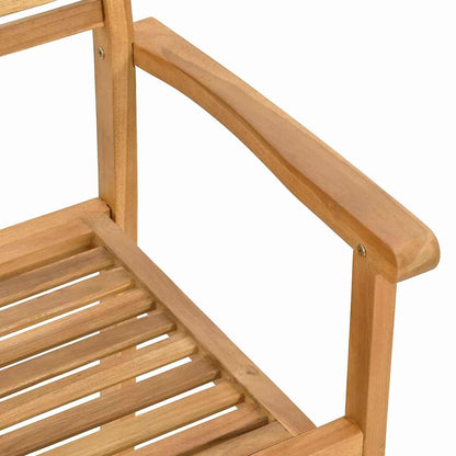 vidaXL Chair 2 pcs Brown 56 x 55 x 90.5 cm Solid Teak Wood