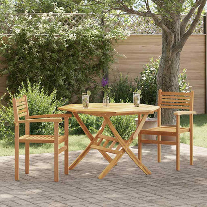 vidaXL Chair 2 pcs Brown 56 x 55 x 90.5 cm Solid Teak Wood