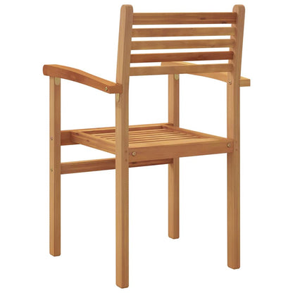 vidaXL Chair 2 pcs Brown 56 x 55 x 90.5 cm Solid Teak Wood