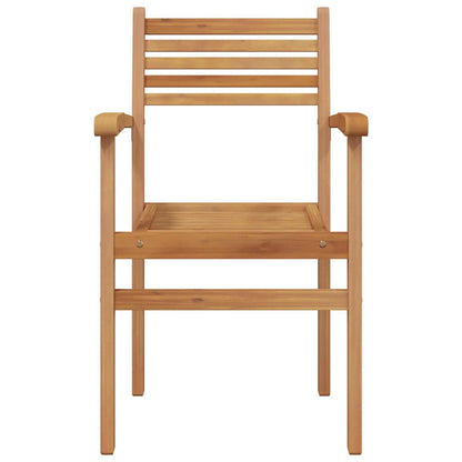 vidaXL Chair 2 pcs Brown 56 x 55 x 90.5 cm Solid Teak Wood