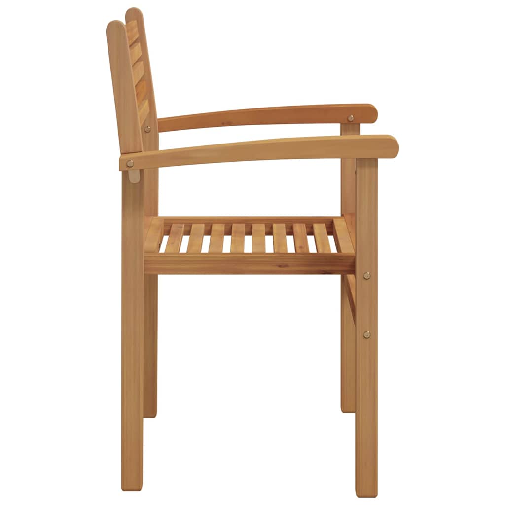 vidaXL Chair 2 pcs Brown 56 x 55 x 90.5 cm Solid Teak Wood