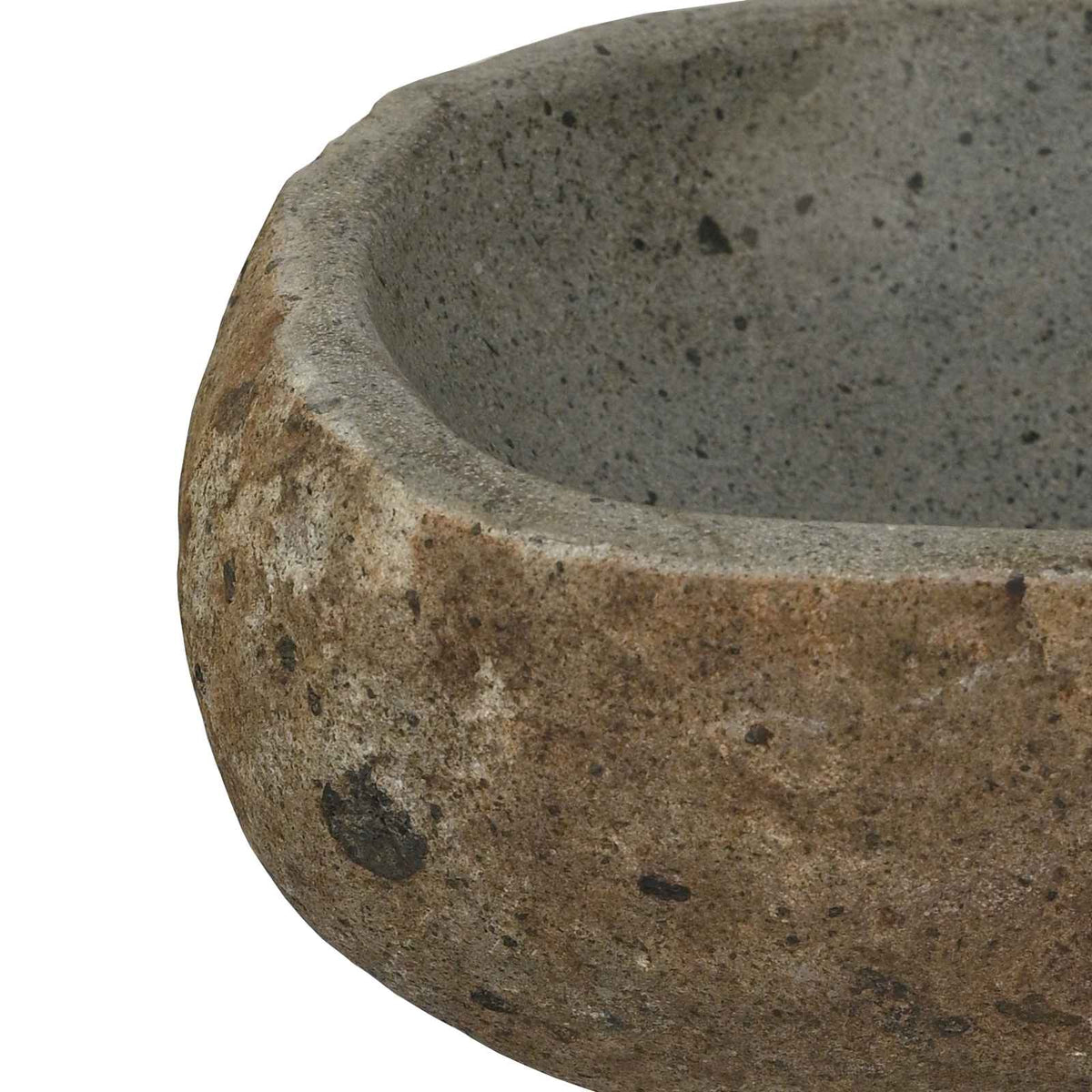 vidaXL Riverstone basin Light Grey (30-37) x (25-30) x 12 cm