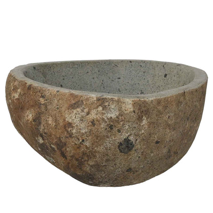 vidaXL Riverstone basin Light Grey (30-37) x (25-30) x 12 cm