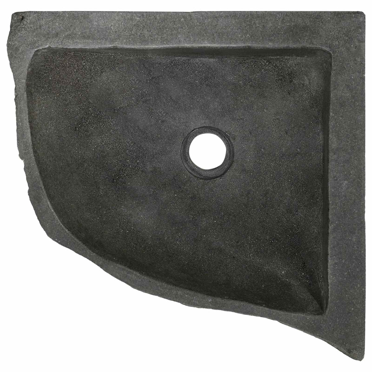 vidaXL Basin Grey (30-37) x (30-37) x 12 cm River stone