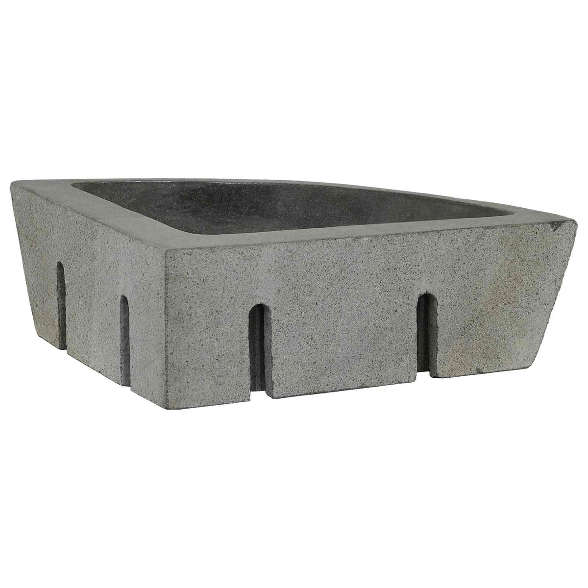vidaXL Basin Grey (38-45) x (38-45) x 12 cm River stone