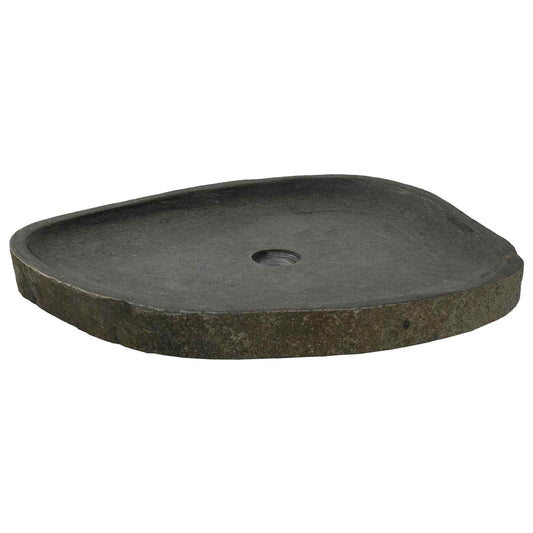 vidaXL Basin Grey (55-65) x (40-50) x 6 cm River stone