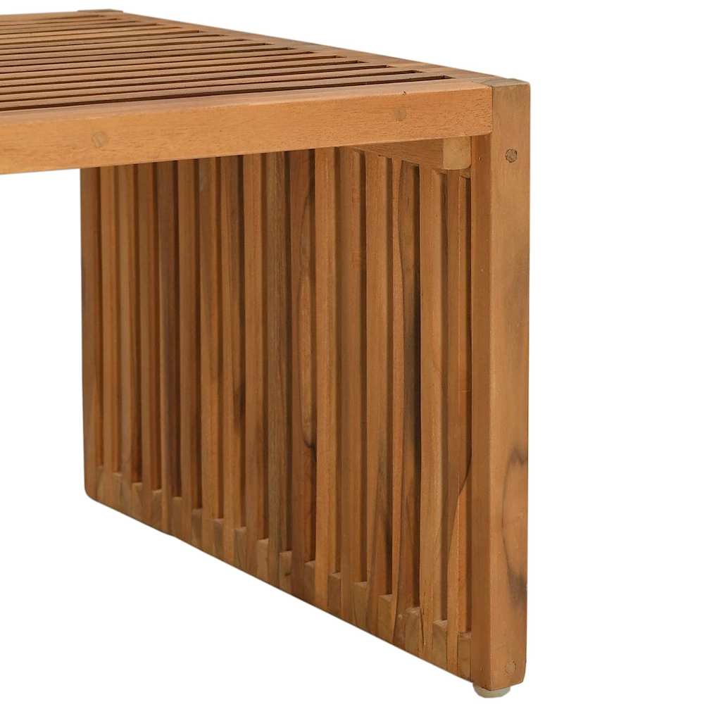 vidaXL Garden Side Table Brown 90 x 50 x 36 cm Solid Teak Wood