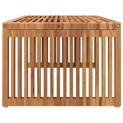 vidaXL Garden Side Table Brown 90 x 50 x 36 cm Solid Teak Wood