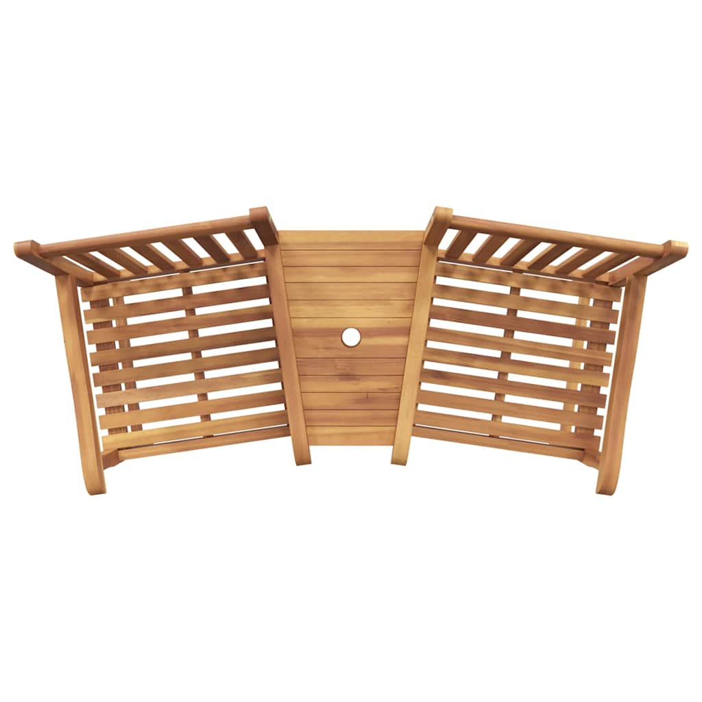 vidaXL Garden Outdoor Chairs 152 x 63 x 89 cm Solid Teak Wood