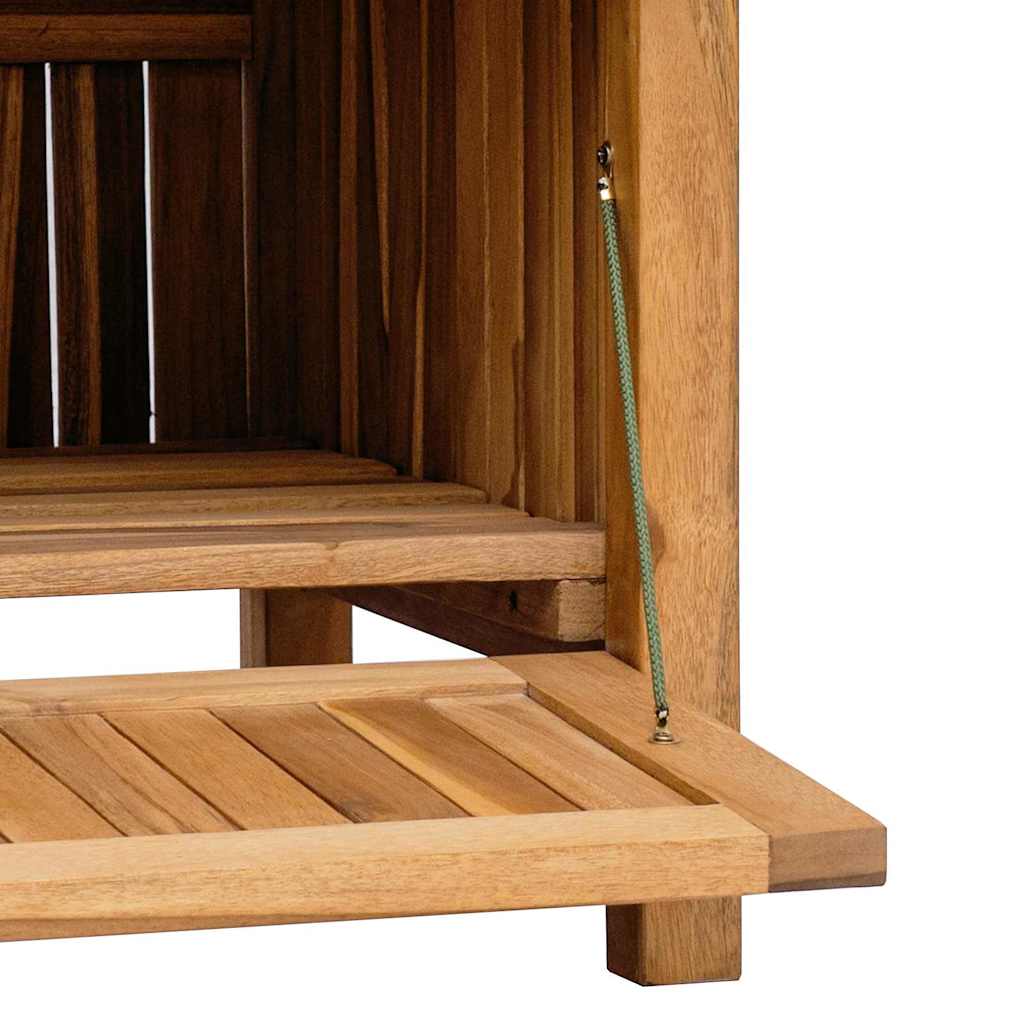 vidaXL Garden Bench with Storage 114 x 60 x 90 cm Solid Teak Wood
