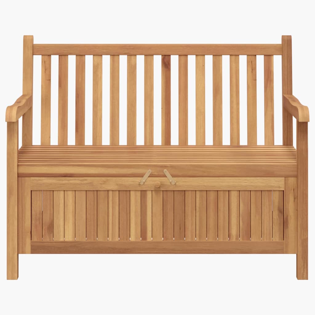 vidaXL Garden Bench with Storage 114 x 60 x 90 cm Solid Teak Wood