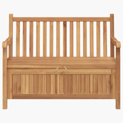 vidaXL Garden Bench with Storage 114 x 60 x 90 cm Solid Teak Wood