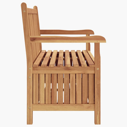 vidaXL Garden Bench with Storage 114 x 60 x 90 cm Solid Teak Wood