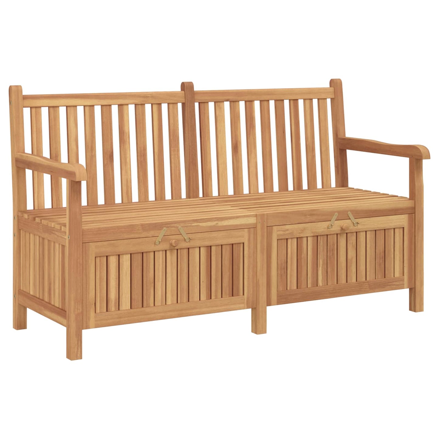 vidaXL Garden Bench with Storage 150 x 60 x 90 cm Solid Teak Wood
