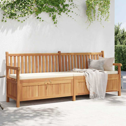 vidaXL Garden Storage Bench Brown 228 x 60 x 90 cm Solid teak wood