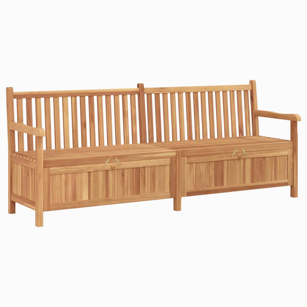 vidaXL Garden Storage Bench Brown 228 x 60 x 90 cm Solid teak wood