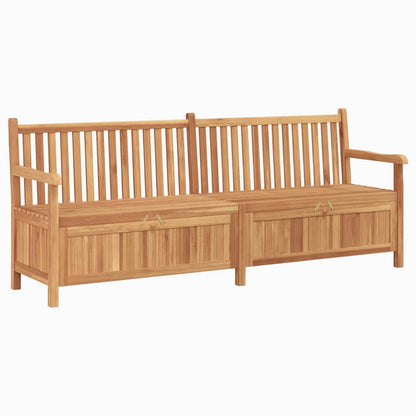 vidaXL Garden Storage Bench Brown 228 x 60 x 90 cm Solid teak wood