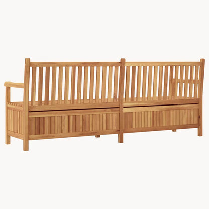 vidaXL Garden Storage Bench Brown 228 x 60 x 90 cm Solid teak wood