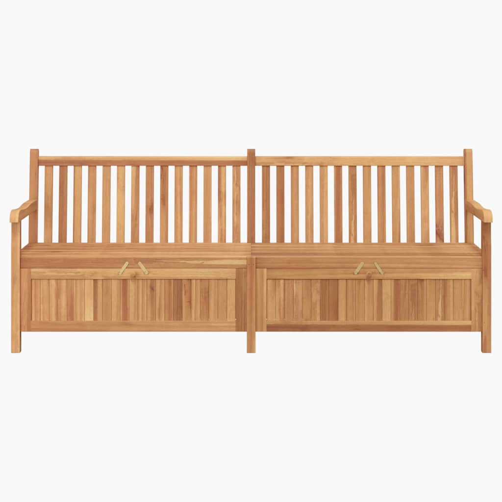vidaXL Garden Storage Bench Brown 228 x 60 x 90 cm Solid teak wood
