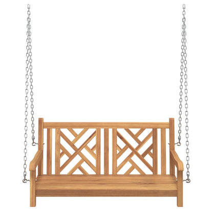 vidaXL Garden Swing Bench 114 x 60 x 64 cm Solid Teak Wood