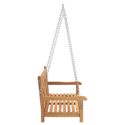 vidaXL Garden Swing Bench 114 x 60 x 64 cm Solid Teak Wood