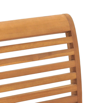 vidaXL Dining Chair 2 pcs Brown 62 x 55 x 94 cm Solid Teak Wood