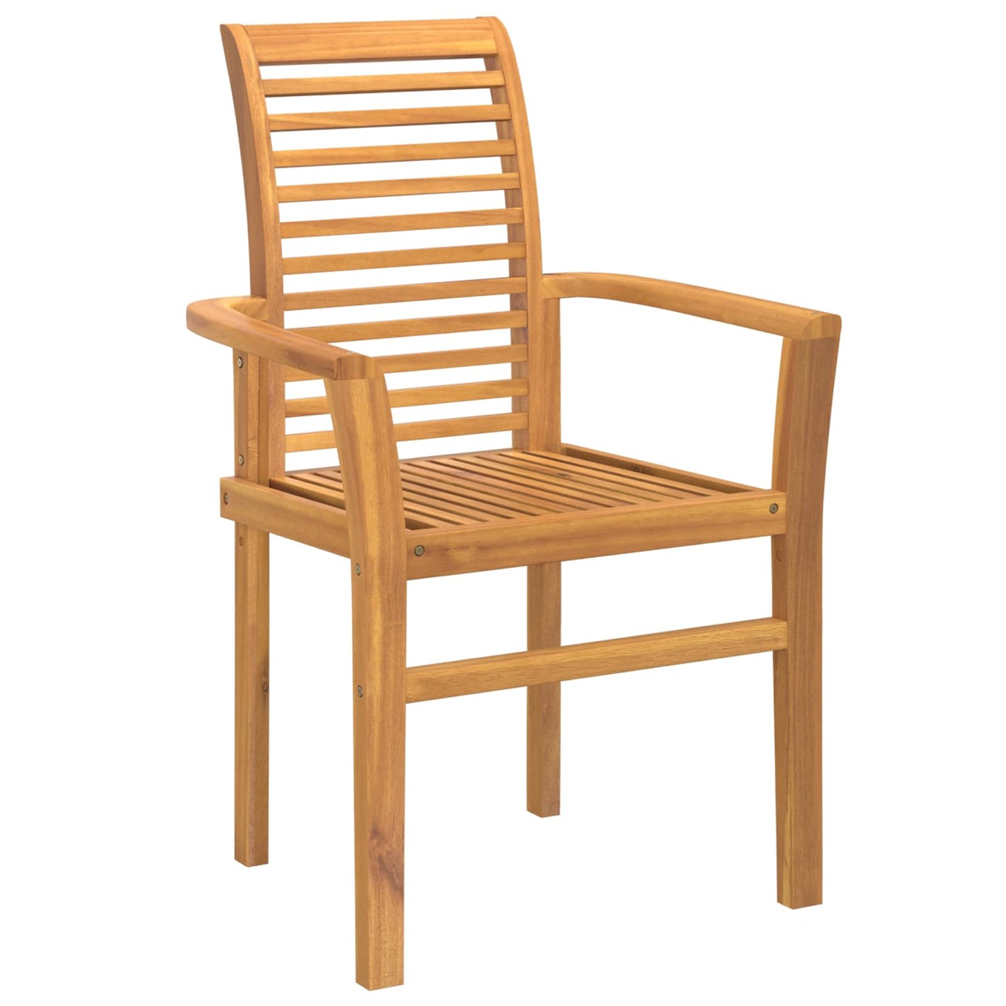 vidaXL Dining Chair 2 pcs Brown 62 x 55 x 94 cm Solid Teak Wood
